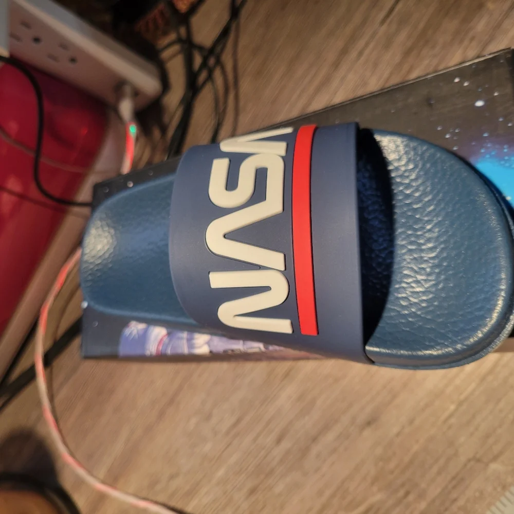 NEW IN BOX NASA SLIDES Childrens Size 12
